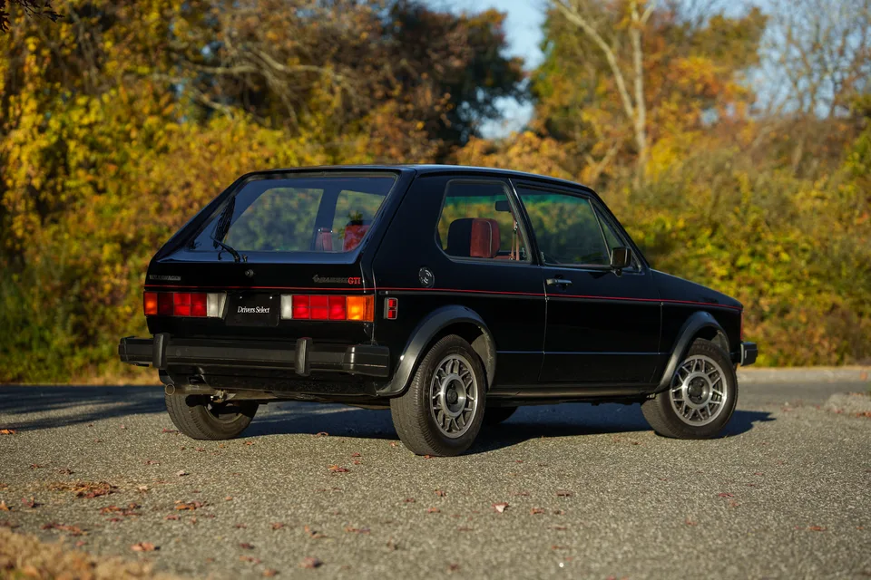 1983 Volkswagen Rabbit GTI — Rear passenger-side three-quarter view
