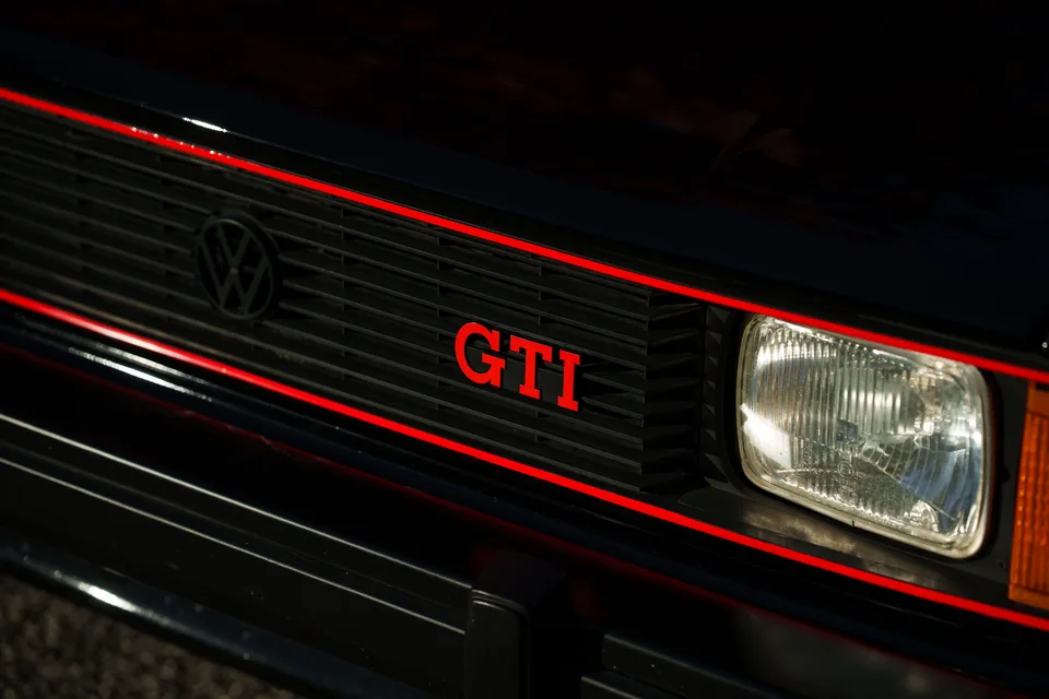 1983 Volkswagen Rabbit GTI — GTI grille badge
