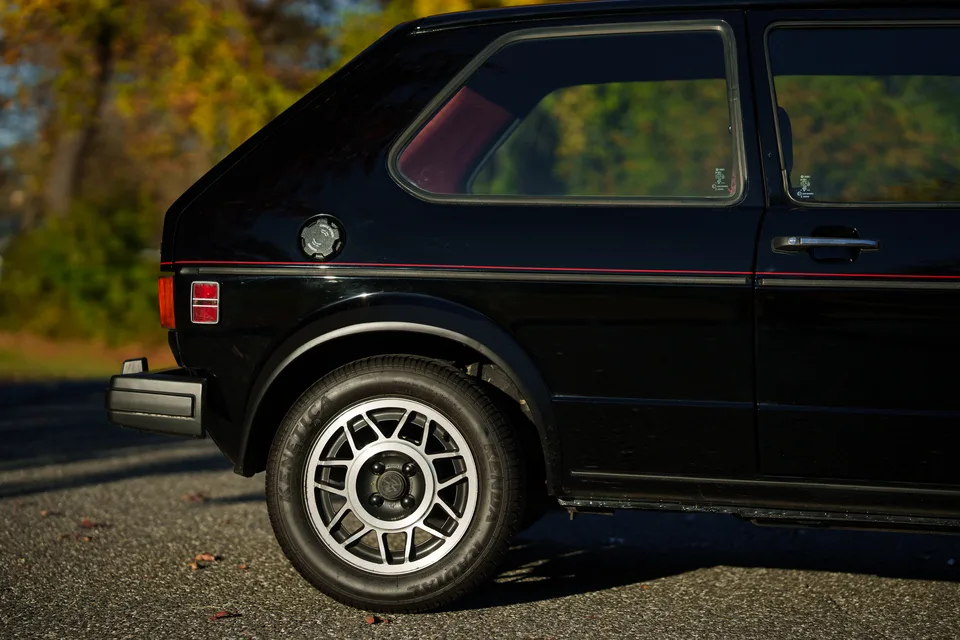 1983 Volkswagen Rabbit GTI — Fuel filler and rear quarter