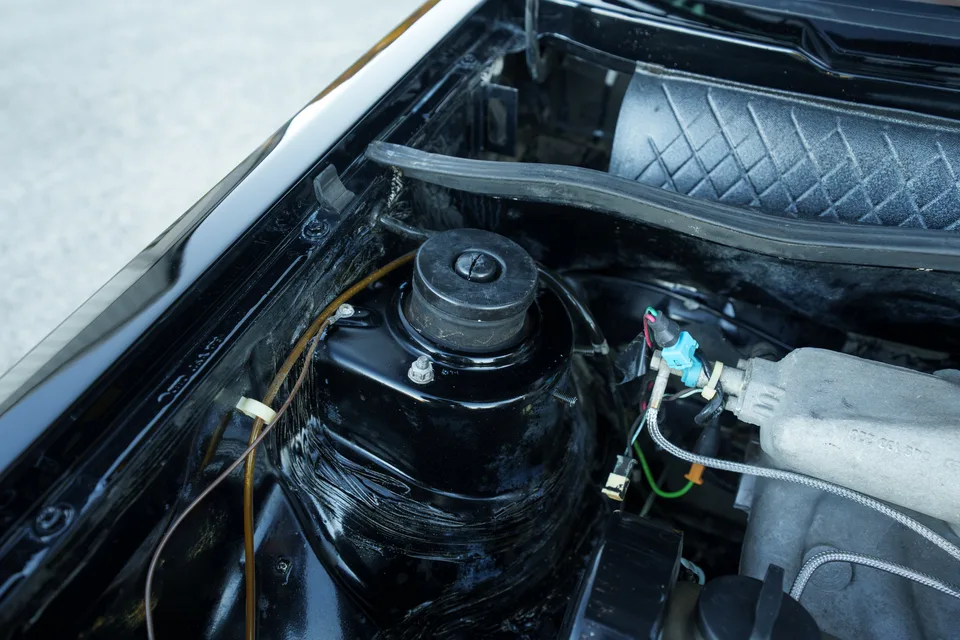 1983 Volkswagen Rabbit GTI — Strut tower detail